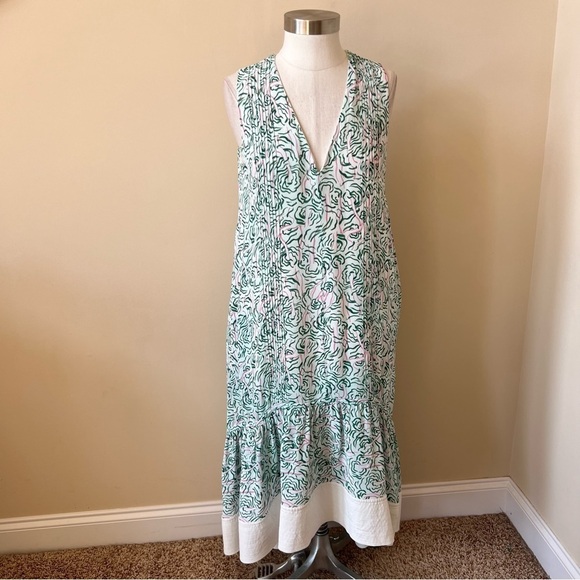 3.1 Philip Lim flowy printed patterned sleeve dress white 13087 - Picture 7 of 16